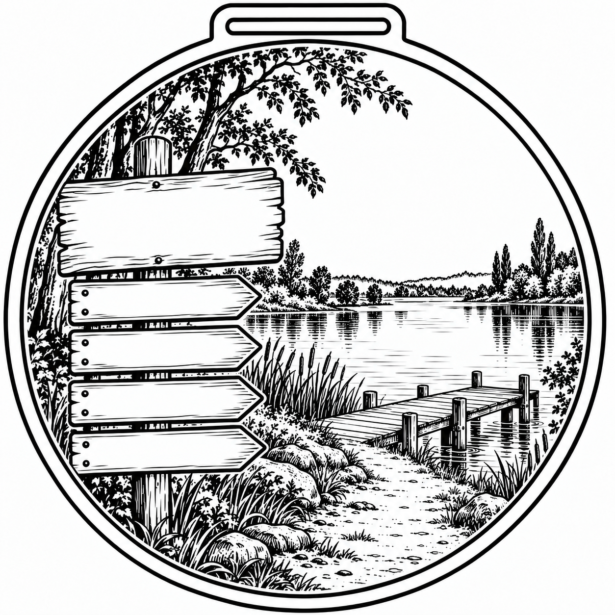 Modèle 14 : Rivière et lac, visuel original avant personnalisation