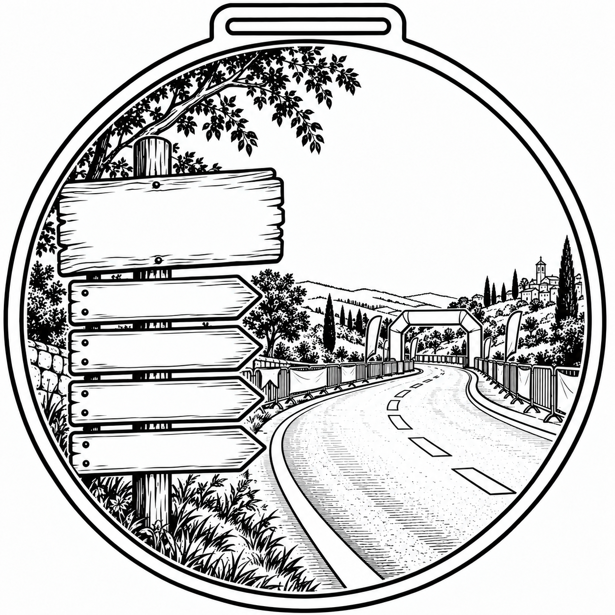 Modèle 15 : Running sur route, visuel original avant personnalisation