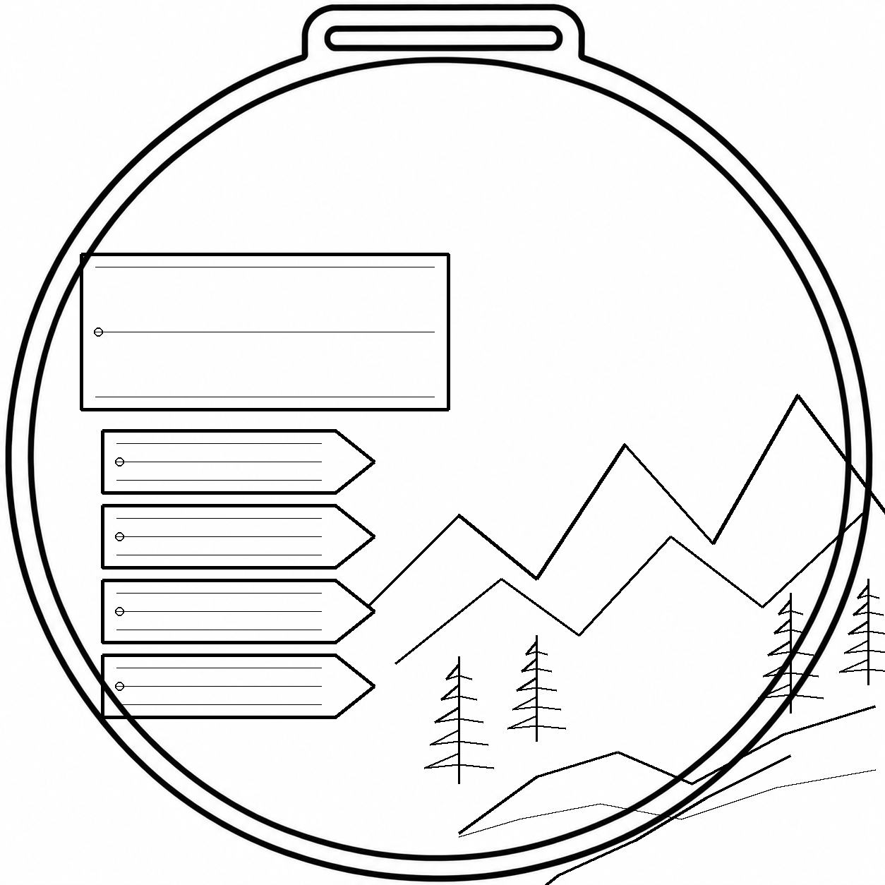 Modèle 28 : Ultra-trail, visuel original avant personnalisation