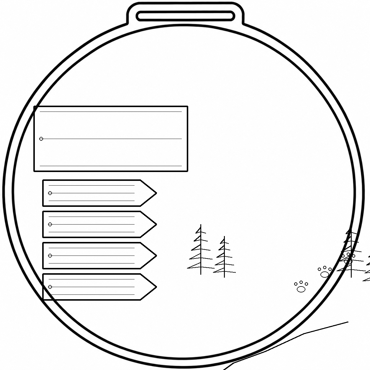 Modèle 32 : Canicross, visuel original avant personnalisation
