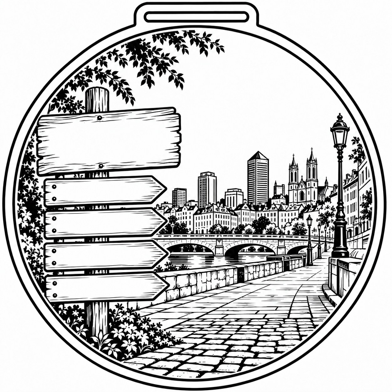Modèle 08 : Trail urbain, visuel original avant personnalisation